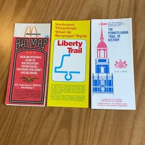 Vintage Bicentennial promotional maps